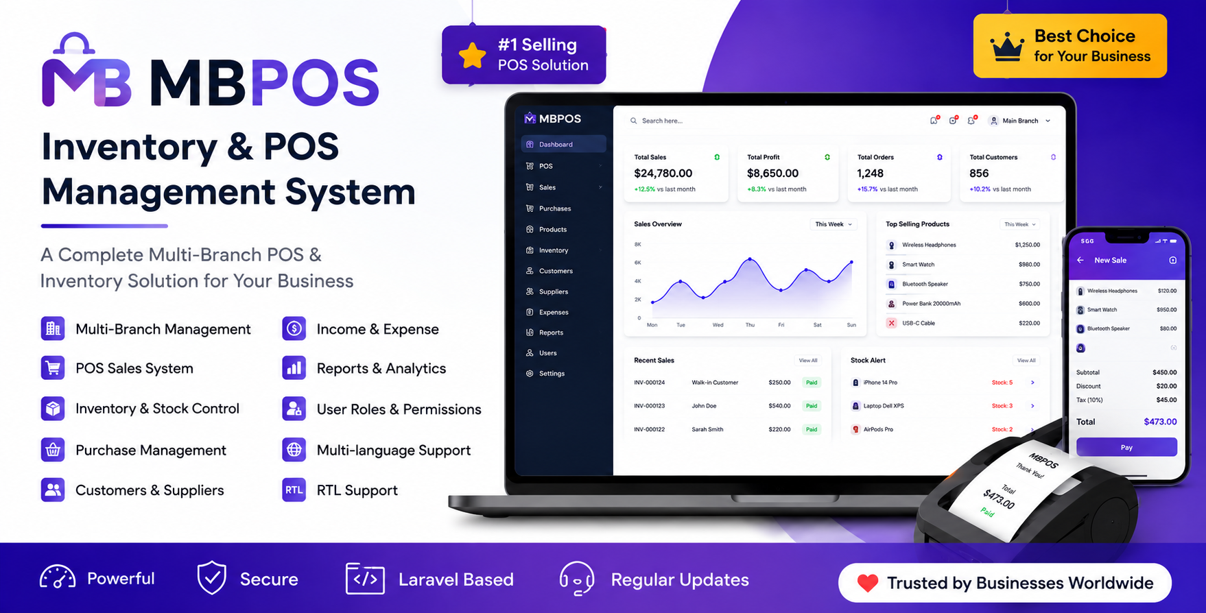 MBPOS Laravel POS System
